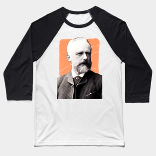 Russian Composer Pyotr Ilyich Tchaikovsky illustration Baseball T-Shirt